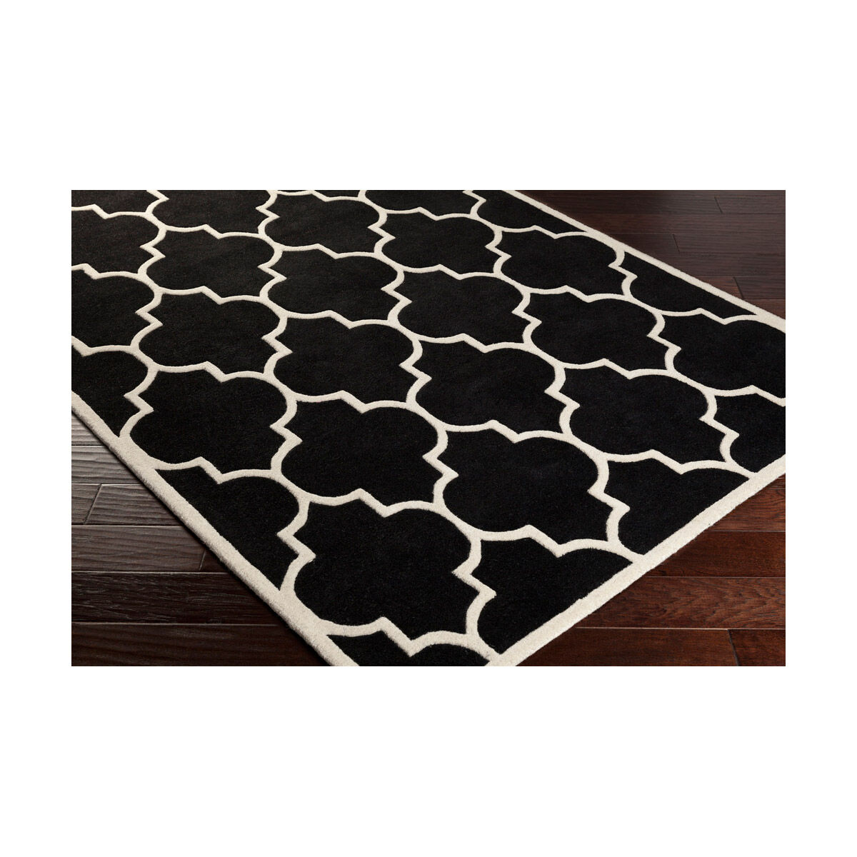 Transit 42 X 42 inch Black Indoor Area Rug, Round