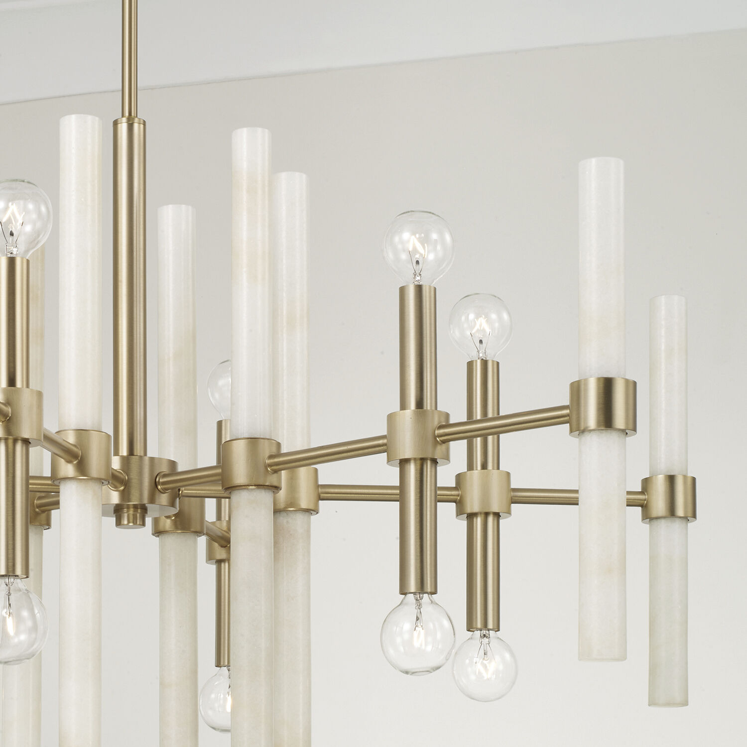 Marlow 12 Light 34.75 inch Matte Brass Chandelier Ceiling Light