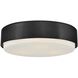 Cedric 3 Light 18 inch Black Flush Mount Ceiling Light