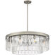 Ciara 27 inch 60.00 watt Peruvian Silver Chandelier Ceiling Light