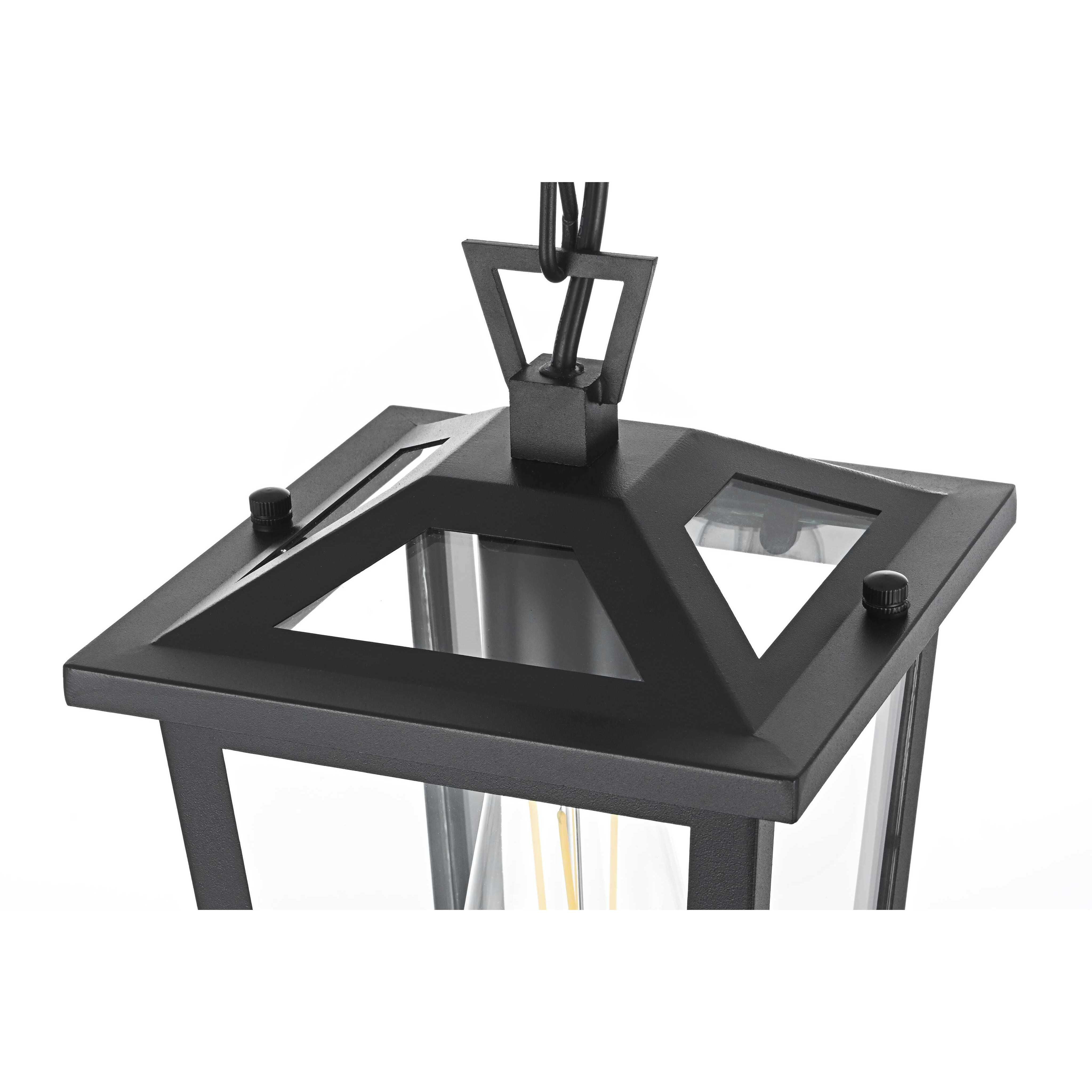 Cayman 1 Light 7 inch Black Outdoor Pendant