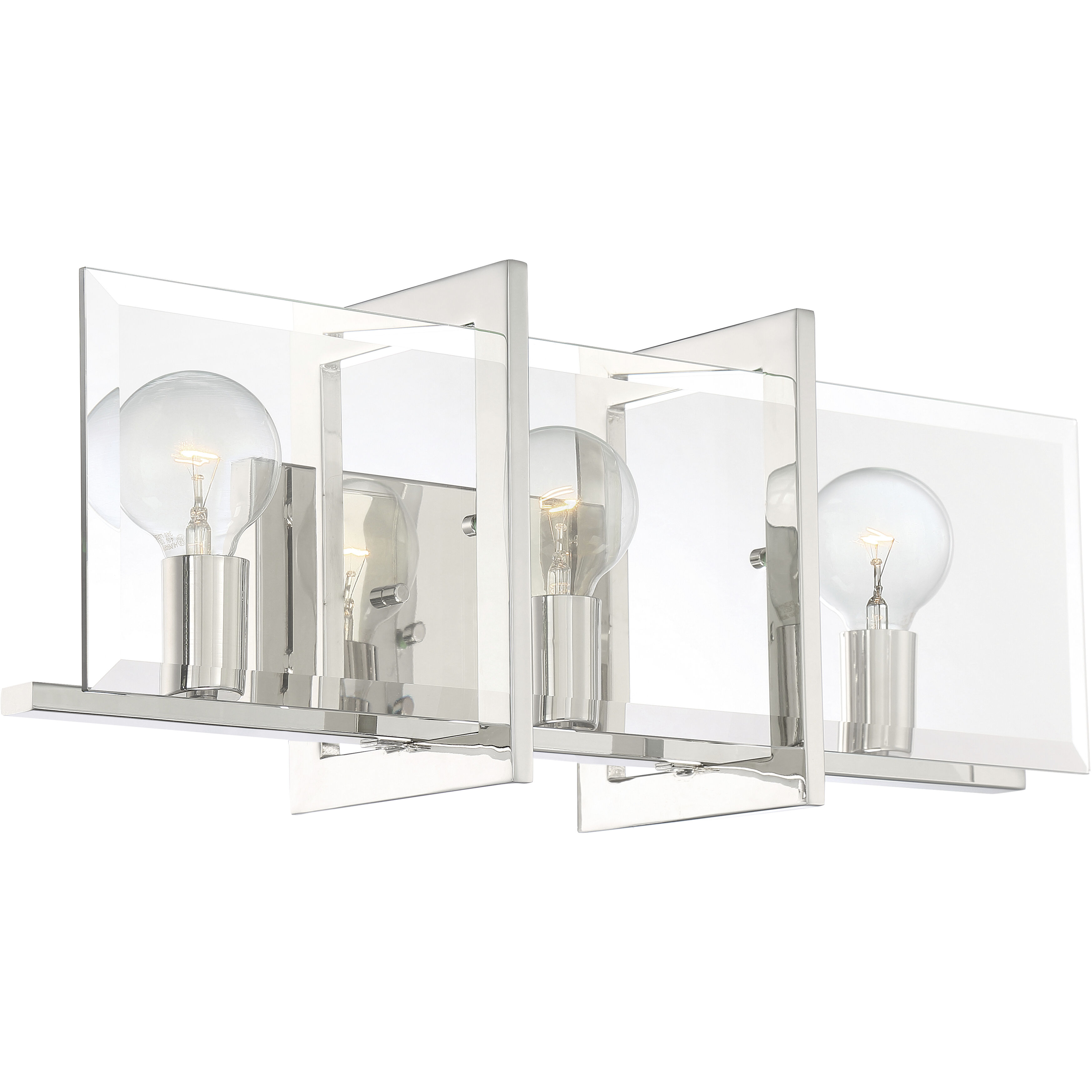 Ethan 3 Light 24 inch Polished Nickel Bath Light Wall Light