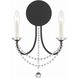 Delilah Bath Wall Light in Matte Black