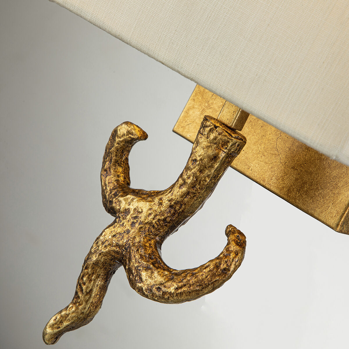 Branche 1 Light 7 inch Gold Leaf ADA Sconce Wall Light
