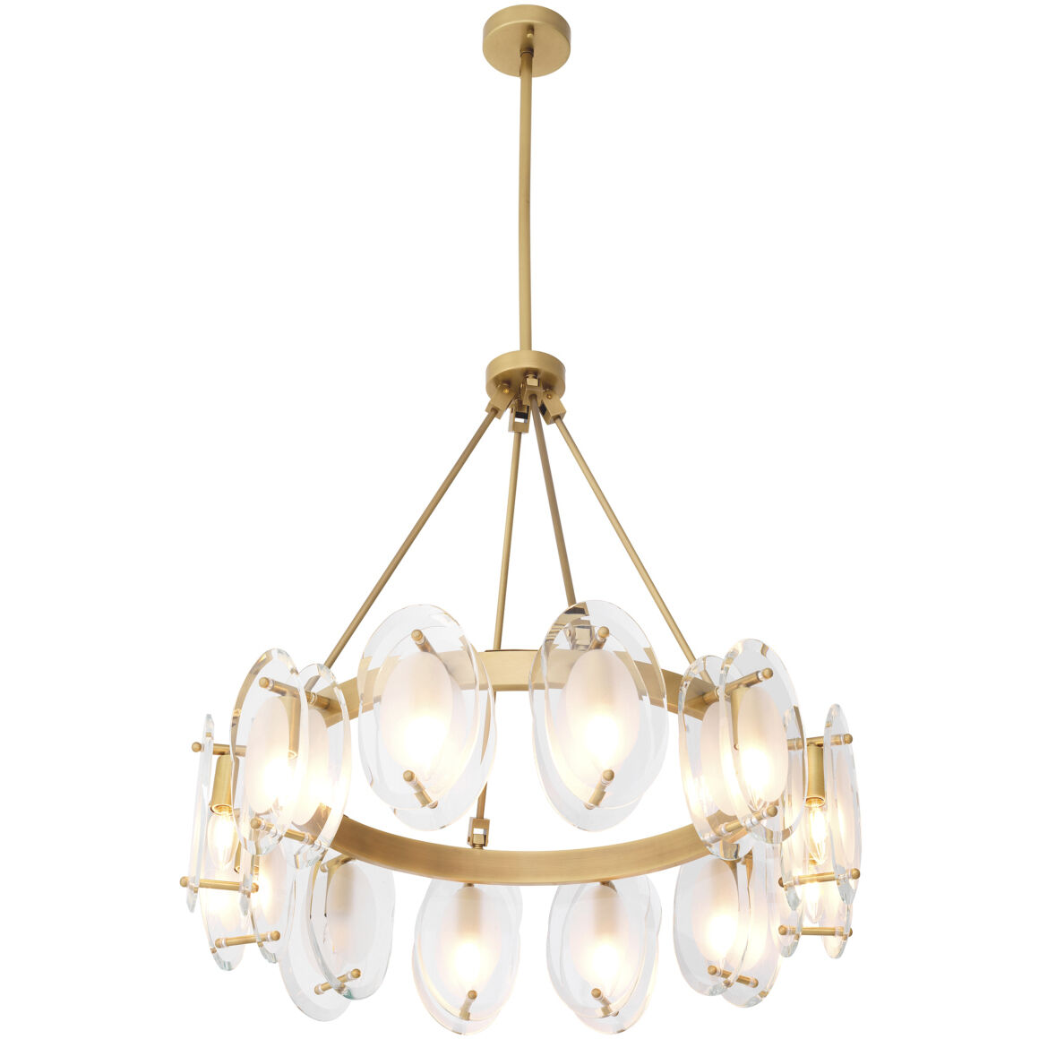 Sublime 12 Light 29.53 inch Antique Brass Chandelier Ceiling Light