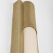Ian K. Fowler Ellington LED 3 inch Hand-Rubbed Antique Brass Slimline Bath Light Wall Light