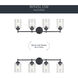 Winslow 4 Light 30 inch Black Wall Mt Bath 4 Arm Wall Light