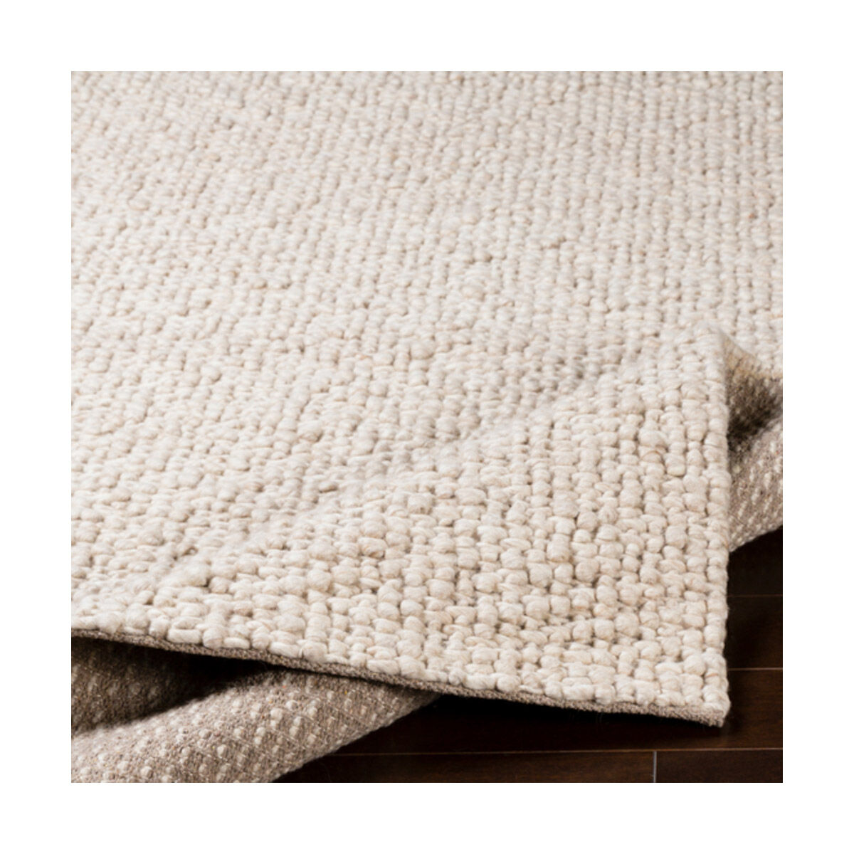 Neravan 36 X 24 inch Cream/Taupe Rugs, Rectangle