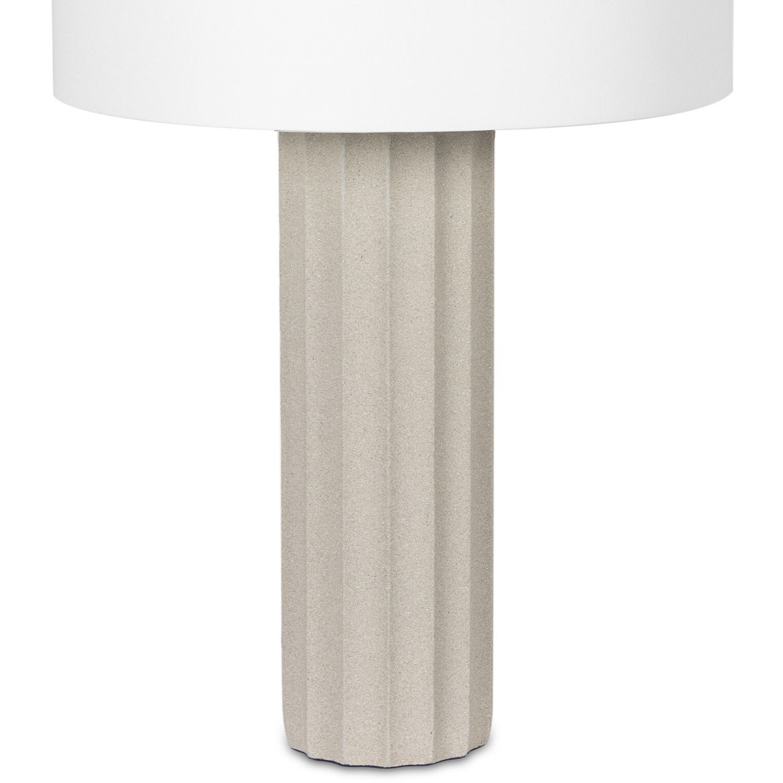 Scallop concrete table lamp hot sale