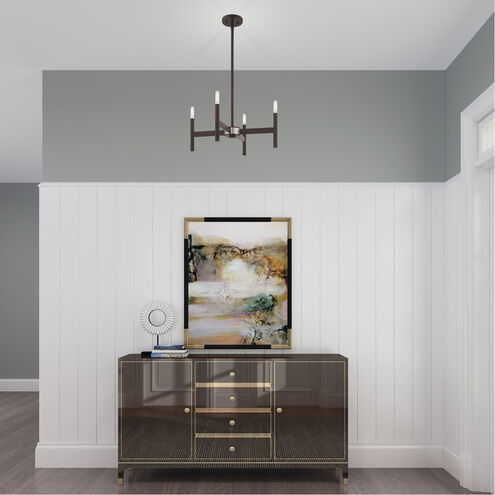 Copenhagen 4 Light 20 inch Bronze Mini Chandelier Ceiling Light