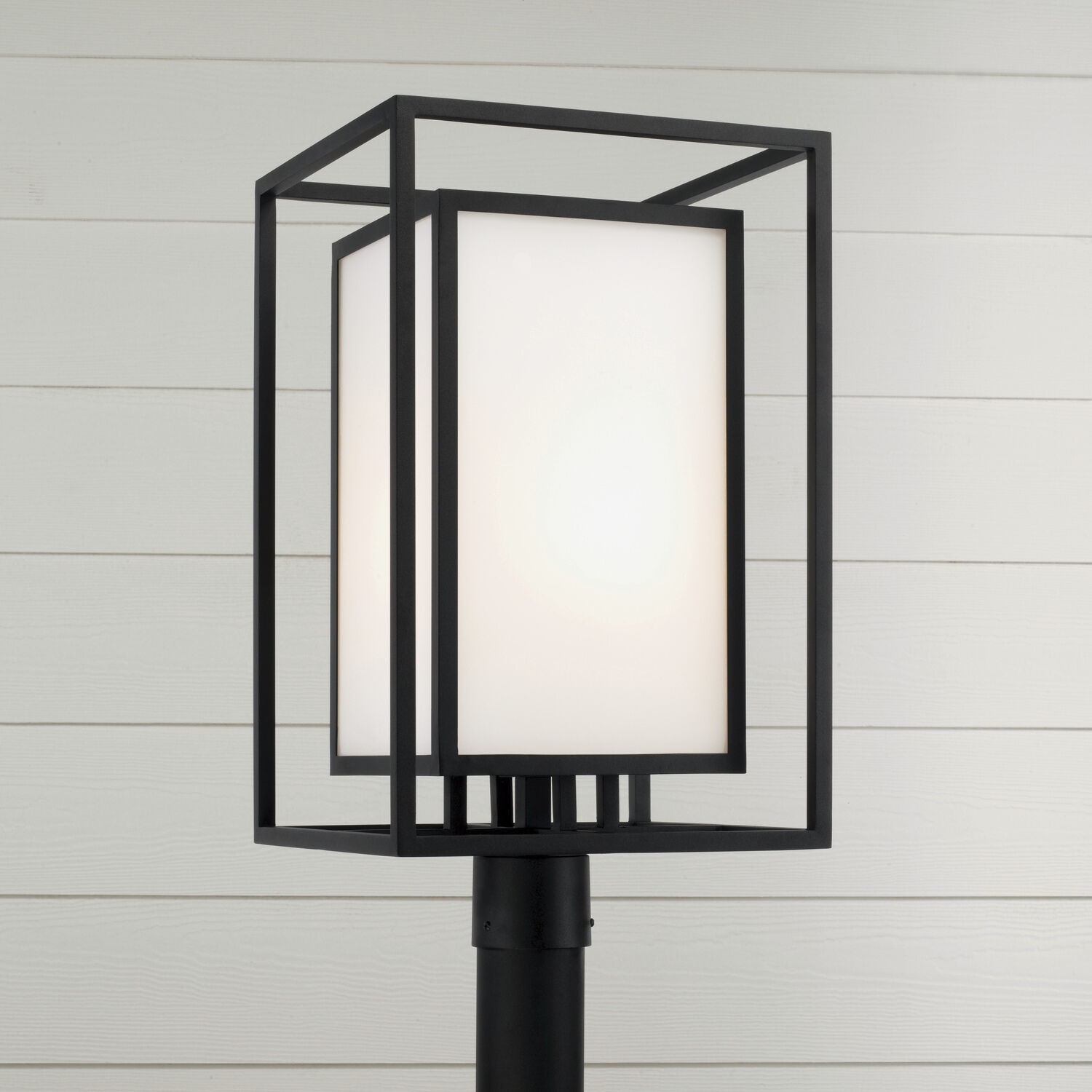 Aiden 1 Light 22.25 inch Black Outdoor Post Lantern
