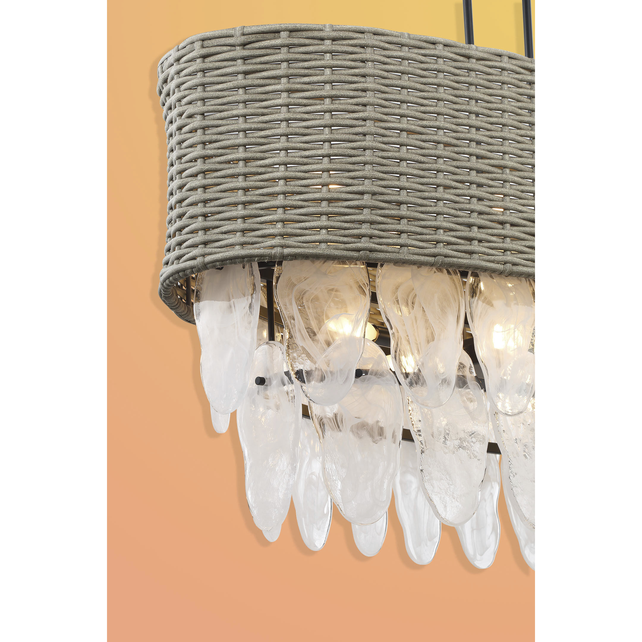 Breakers Isle 12 Light 48 inch Coal Island Light Ceiling Light