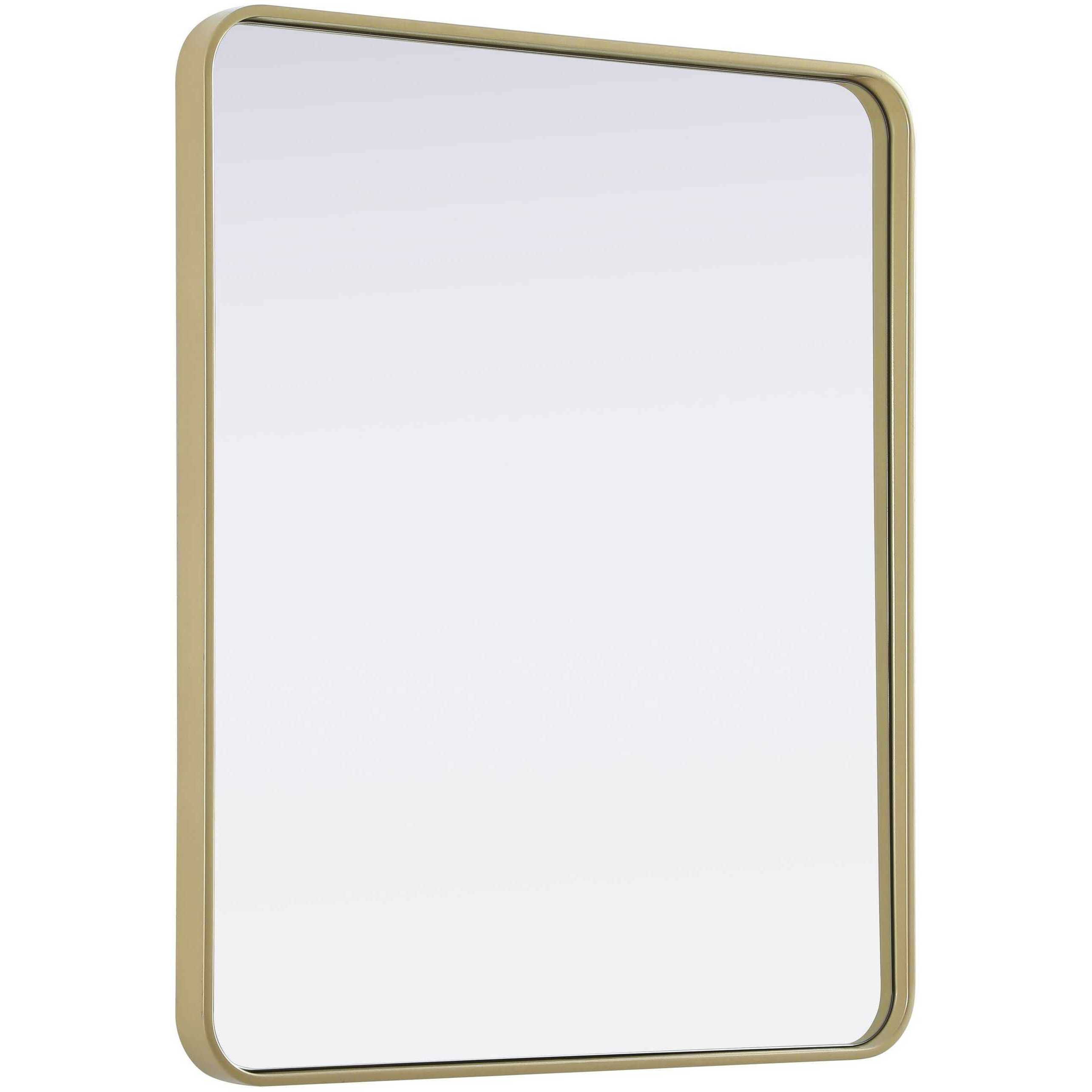 Remy 36 X 30 inch Brass Mirror