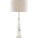 Alabastro 35 inch 150.00 watt Alabaster/Polished Nickel Table Lamp Portable Light