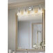 Auden 4 Light 31.75 inch Brushed Nickel Bath Vanity Wall Light