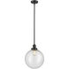 Franklin Restoration Beacon LED 12 inch Oil Rubbed Bronze Mini Pendant Ceiling Light in Seedy, Franklin Restoration