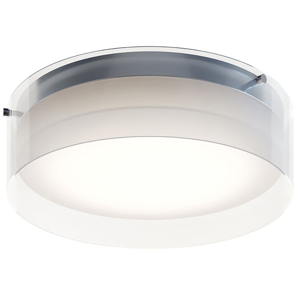 AFX STDF12LAJD1PC Studio LED 12 inch Polished Chrome Flush Mount Ceiling Light