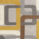 Forum 96 X 96 inch Dark Blue/Gray/Mustard/Brown/Ivory Handmade Rug in 8 Ft Square, Square