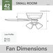 Newsome 42 inch Matte Black with Dark Gray Oak/Matte Black Blades Ceiling Fan