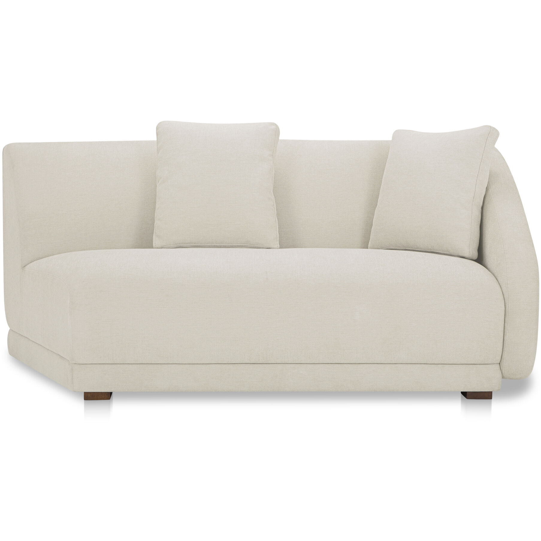 Fraser White Right Arm Facing Sofa