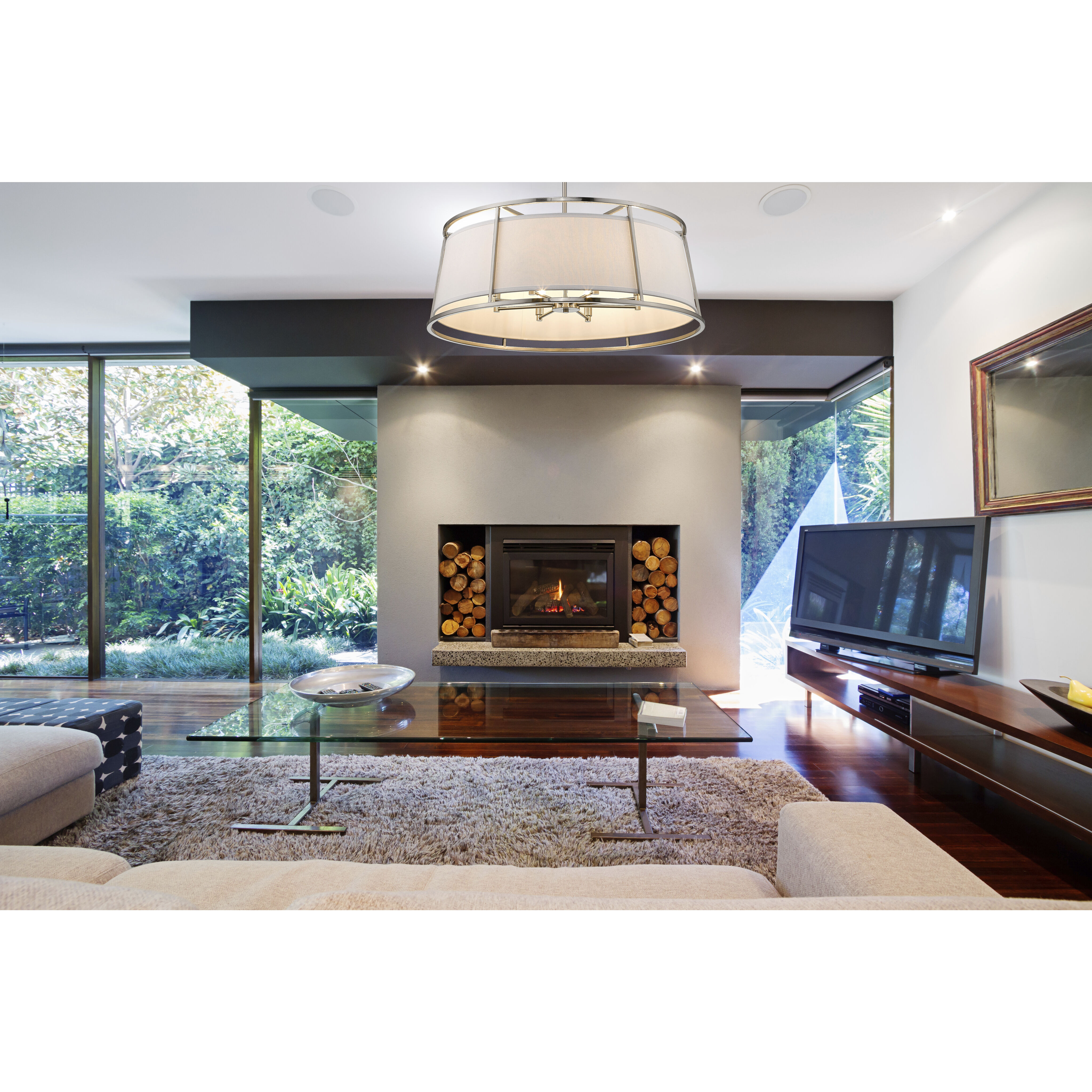 Lenyx 8 Light 32 inch Brushed Nickel Chandelier Ceiling Light