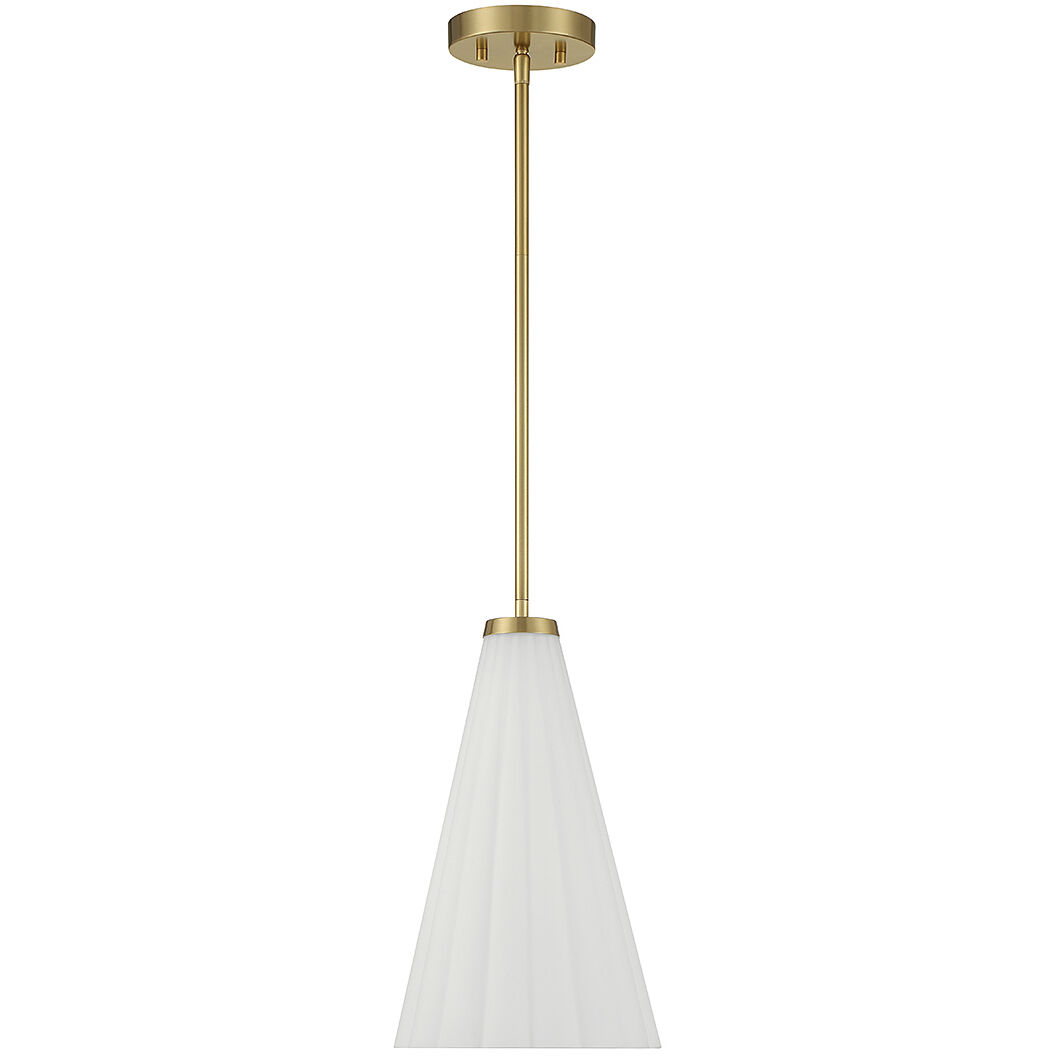 Bristol 1 Light 9 inch Warm Brass Pendant Ceiling Light