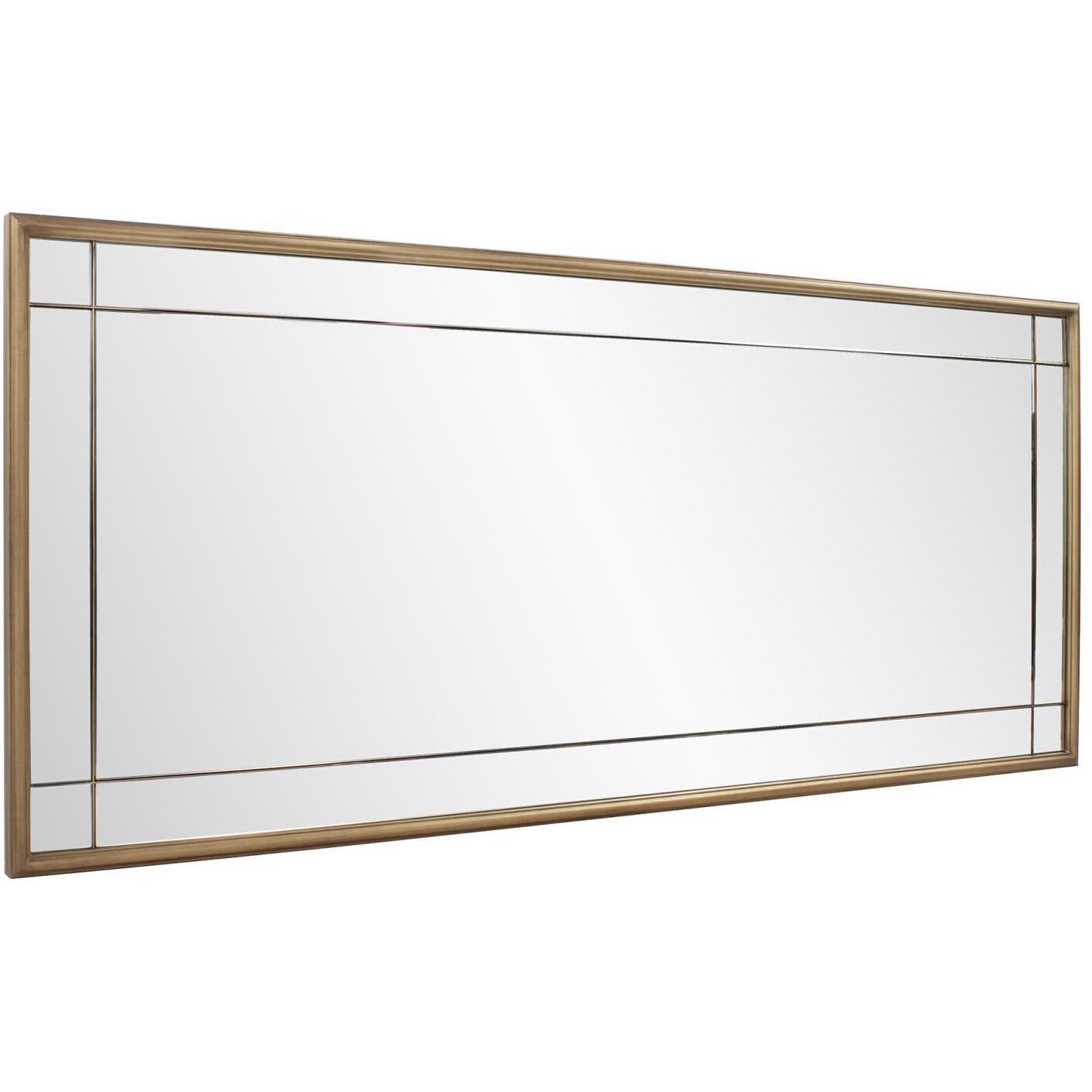 Chiverny 70 X 30 inch Antique Brass French Panel Mirror