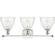 Ballston Ballston Dome LED 28 inch White and Polished Chrome Bath Vanity Light Wall Light in Seedy Glass