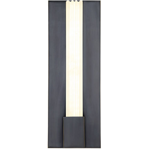 Kismet LED 5 inch Urban Bronze Bath Vanity Light Wall Light in Urban Bronze and Alabaster
