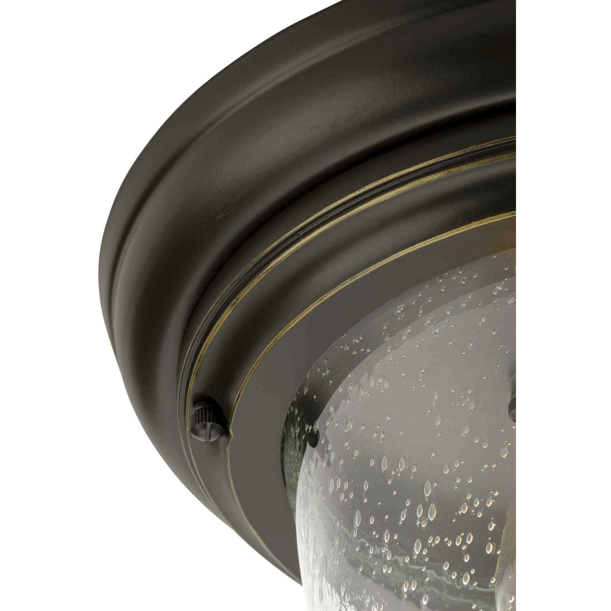 Ashmore 2 Light 11 inch Antique Bronze Outdoor Flush Mount