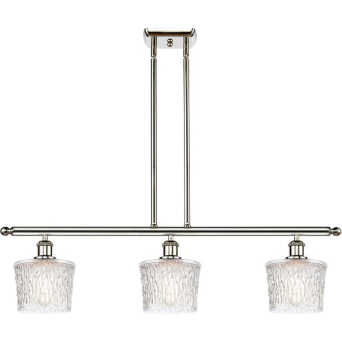 Ballston Niagra 3 Light 36 inch Polished Nickel Island Light Ceiling Light, Ballston