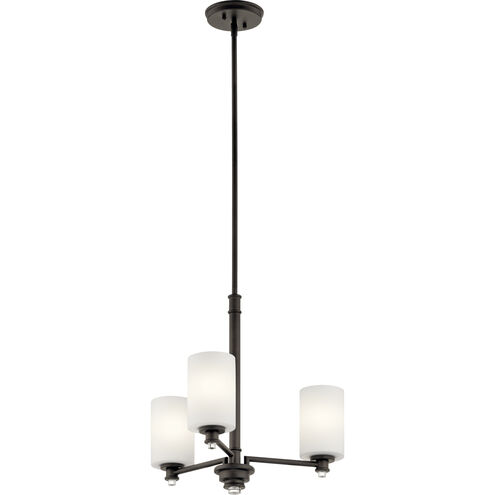 Joelson 3 Light 20 inch Olde Bronze Chandelier 1 Tier Small Ceiling Light in Incandescent, 1 Tier Small