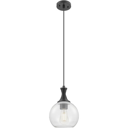 Downtown Urban Astor 1 Light 8 inch Matte Black Mini Pendant Ceiling Light