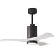 Atlas Patricia-3 42 inch Textured Bronze with Matte White Blades Ceiling Fan