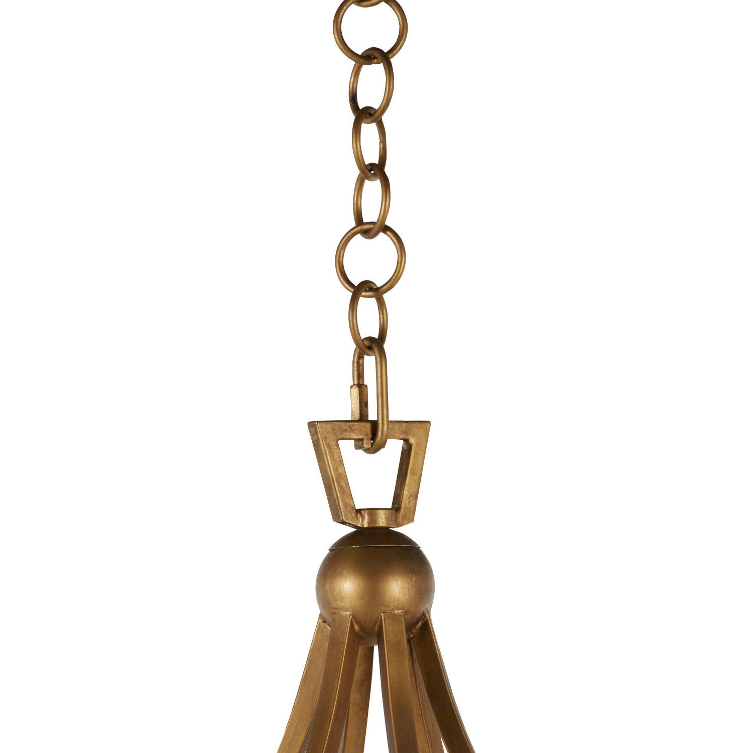 Skei 6 Light 36 inch Aged Brass / Clean Antique Gold Chandelier Ceiling Light