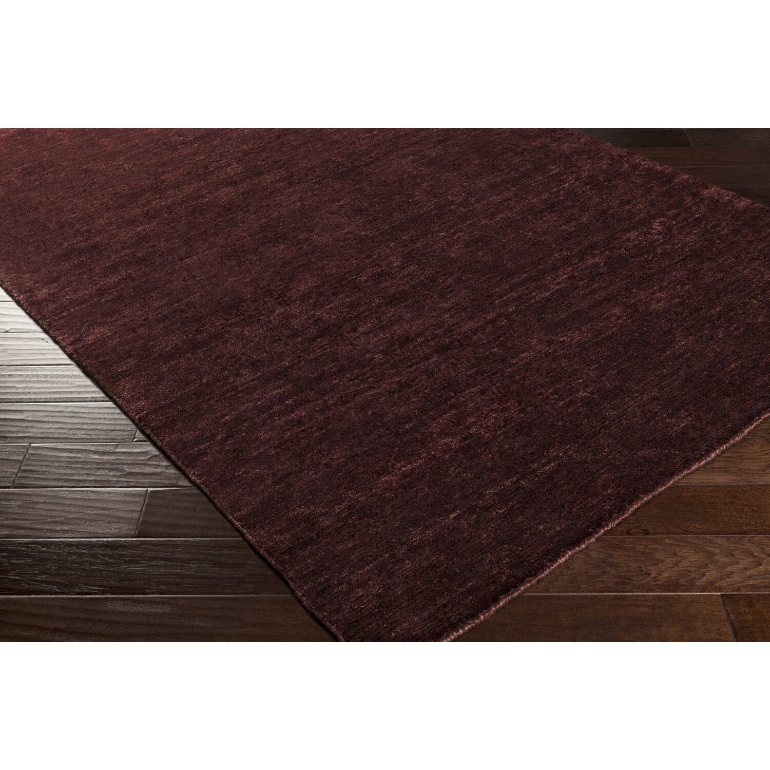 Crusoe 63 X 39 inch Burgundy Handmade Rug