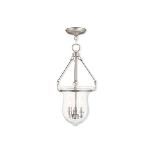 Canterbury 3 Light 12 inch Brushed Nickel Pendant Ceiling Light