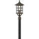 Freeport Coastal Elements LED 21 inch Oil Rubbed Bronze Outdoor Post Mount Lantern, Low Voltage