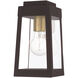 Oslo 1 Light 10 inch Bronze Outdoor Wall Lantern