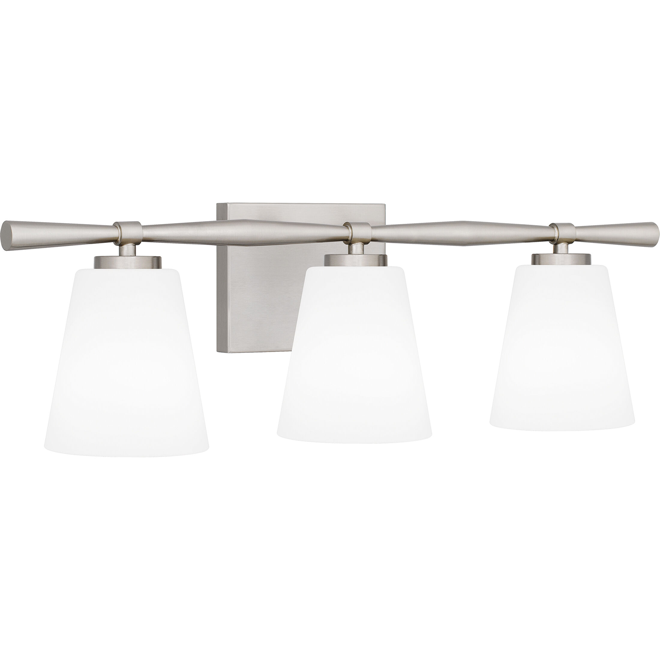Brindley 3 Light 24 inch Brushed Nickel Bath Light Wall Light