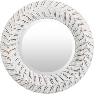 Tanu 17.5 X 17.5 inch White Washed Mirror, Round