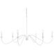 Rohan 6 Light 60 inch White Chandelier Ceiling Light