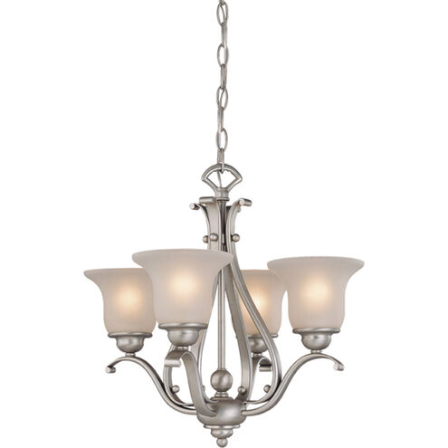 Monrovia 4 Light 19 inch Brushed Nickel Mini Chandelier Ceiling Light