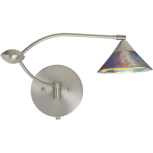 Kona 1WU 21 inch 50 watt Satin Nickel Swing Arm Sconce Wall Light