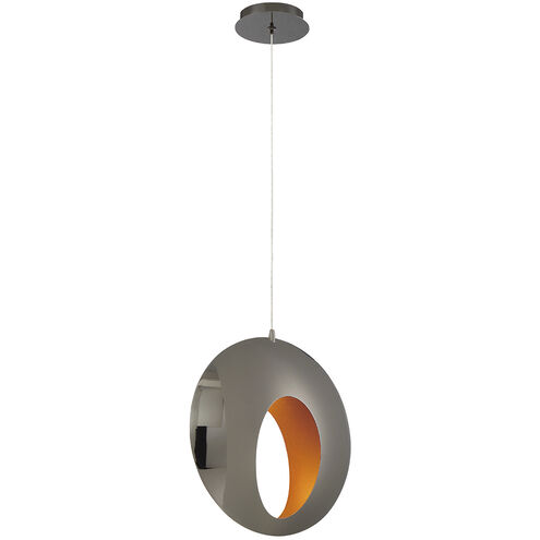 Arlington LED 4 inch Blackened Chrome Pendant Ceiling Light