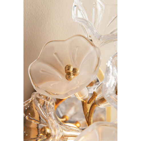 Jasmine LED 36 inch Gold Leaf Pendant Ceiling Light
