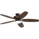 Renew Designer 52 inch Satin Natural Bronze with Walnut Blades Ceiling Fan
