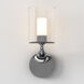 Elena 1 Light 6.3 inch Polished Chrome Bathroom Wall Light
