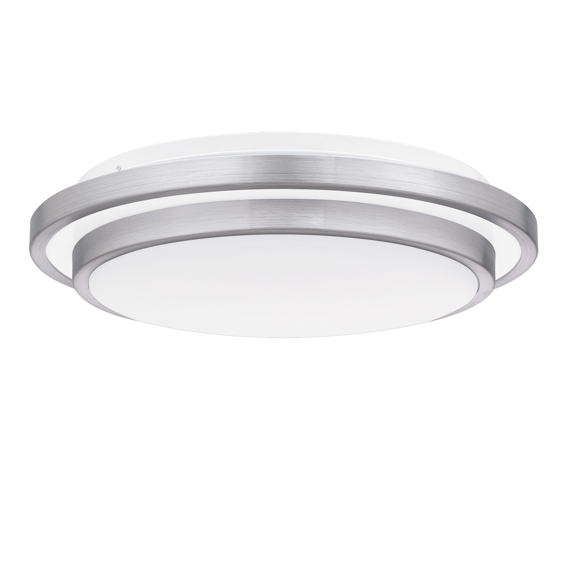 Irving 14 inch Brushed Aluminum Semi-Flush Mount Ceiling Light