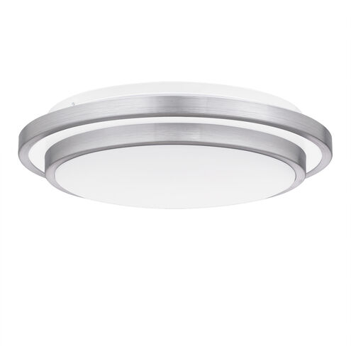 Irving 14 inch Brushed Aluminum Semi-Flush Mount Ceiling Light